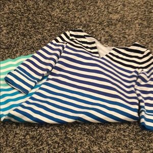 Blue striped dress
